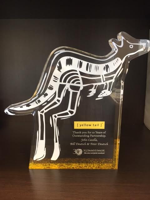 YELLOW TAIL 10 YEAR OUTSTANDING PARTNERSHIP